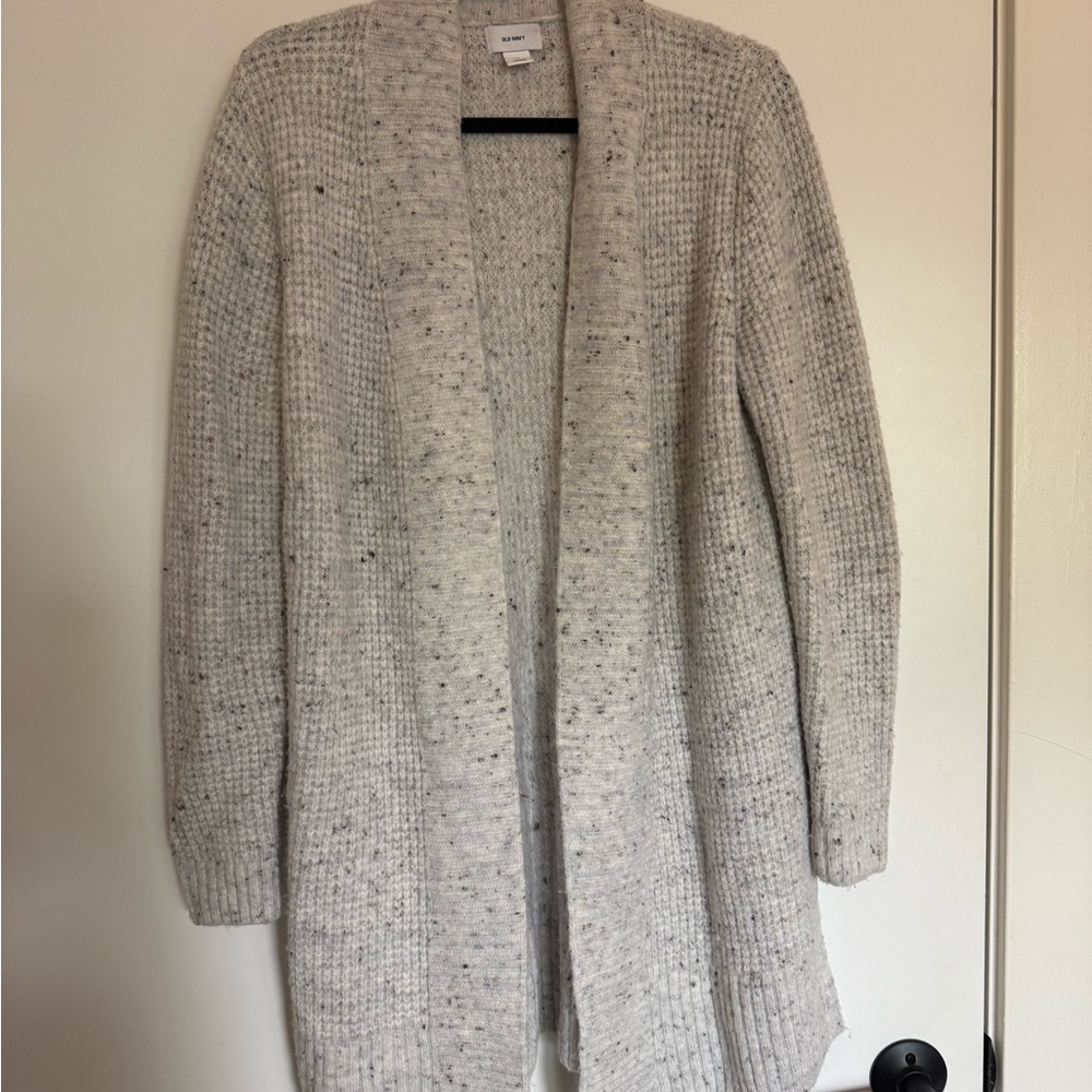 Women's Gray Cardigan Sweater